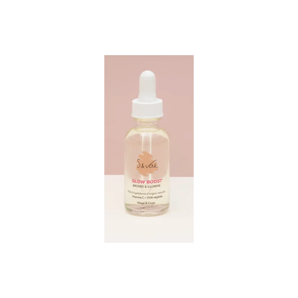 Glow Boost Sérum Visage Autobronzant, S & Vaë