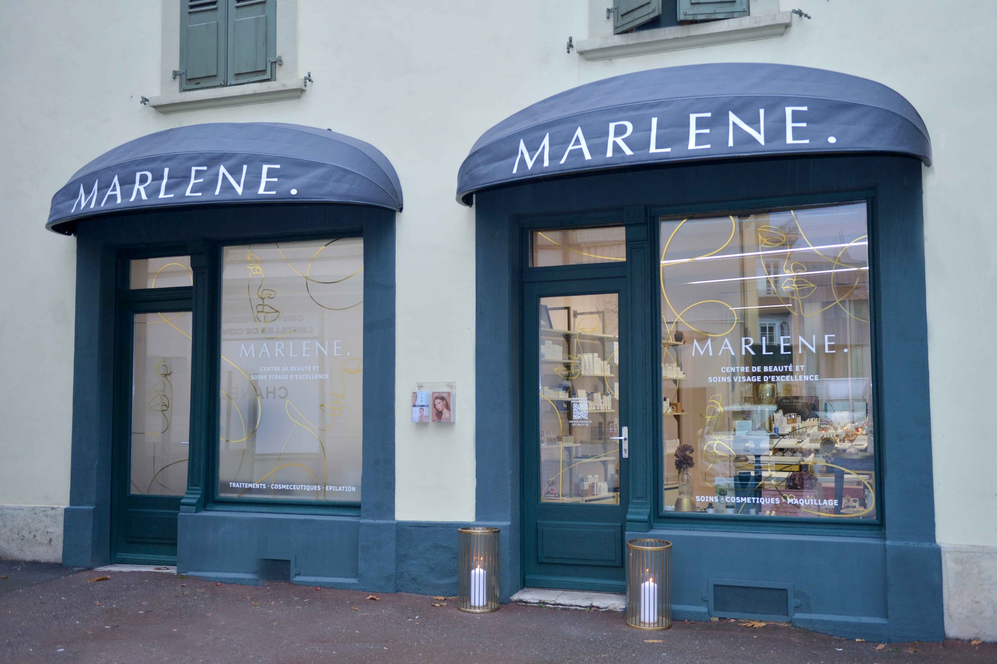 vue-exterieure-institut-marlene Centre de beauté MARLENE à Martigny. Vue extérieure.